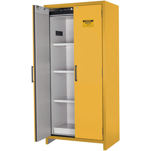 Armoire d'entreposage 90 minutes s&eacute;curitaire et conforme &agrave; la norme EN, 30 gal., 2 Porte(s), 35,16" La x 76,89" h x 24,21" p Industrial Sales
