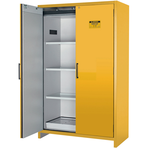 Armoire d'entreposage 90 minutes s&eacute;curitaire et conforme &agrave; la norme EN, 45 gal., 2 Porte(s), 46,97" La x 76,89" h x 24,21" p Industrial Sales