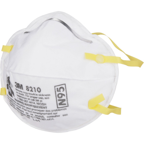 8210 Particulate Respirators, N95, NIOSH Certified Industrial Sales