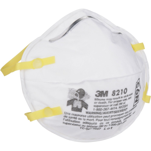 8210 Particulate Respirators, N95, NIOSH Certified Industrial Sales