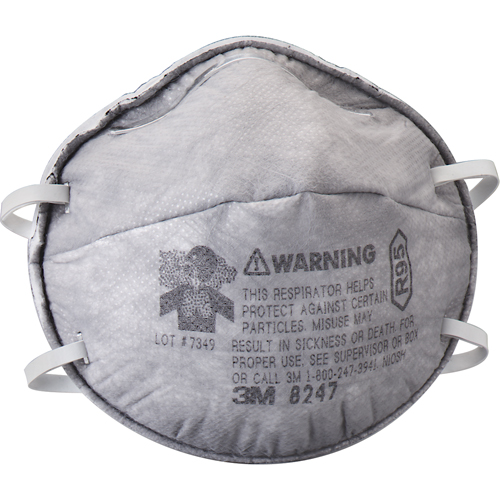 Respirateurs contre les particules 8247, R95, Certifi&eacute; NIOSH Industrial Sales