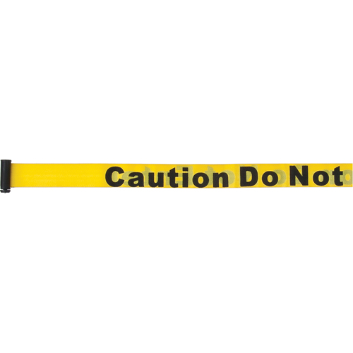 Cartouches de ruban pour assembler vos propre barri&egrave;res de contr&ocirc;le des foules, Caution Do Not Enter, 7', Ruban Jaune Industrial Sales