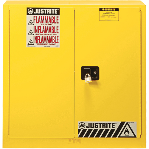 Sure-Grip&reg; EX Flammable Safety Cabinet, 30 gal., 2 Door, 36" W x 35" H x 24" D Industrial Sales