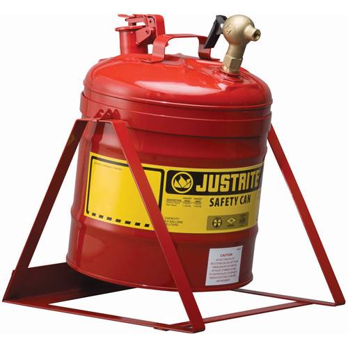 Laboratory Safety Can with Faucet, Type I, Steel, 5 US gal., Red, FM Approved Industrial Sales