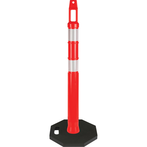 Poteau d&eacute;lin&eacute;ateur de premi&egrave;re qualit&eacute;, 42" h, Orange Industrial Sales