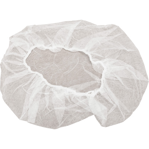 Bonnets bouffants non tiss&eacute;s, Polypropyl&egrave;ne, 21"/Grand, Blanc Industrial Sales