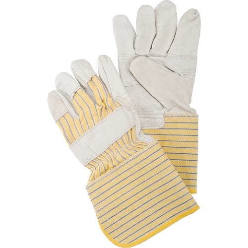 Gants d'ajusteur &agrave; paume renforc&eacute;e, Grand, Paume en Cuir fleur de vache, Doublure en Coton Industrial Sales