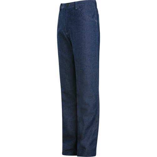 Pantalons en denim coupe d&eacute;tendue r&eacute;sistants aux flammes, 32, x 37, Bleu, 18 cal/cm² Industrial Sales