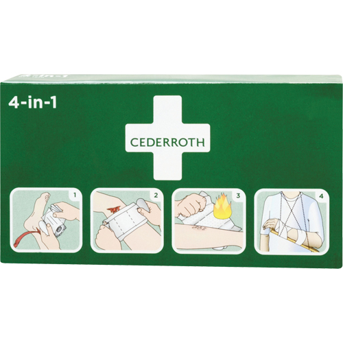 Coagulant 4-dans-1 cederroth, 9" lo x 5-1/2" la Industrial Sales