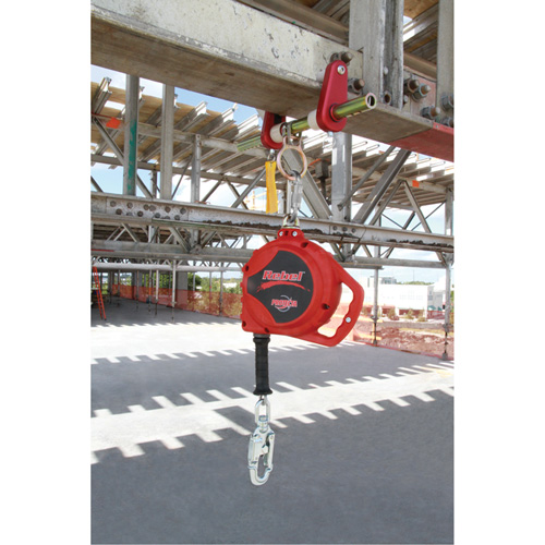 Rebel Self Retracting Lifeline, 33', Galvanized Steel, Swivel Industrial Sales