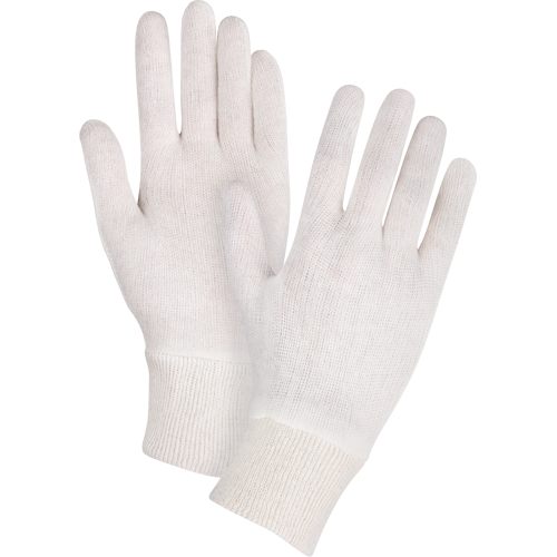 Gants d'inspection de poids moyen, Poly/coton, Poignet Poignet en tricot, Hommes Industrial Sales