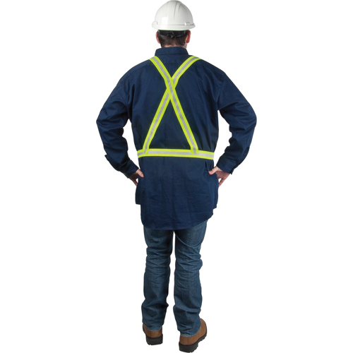 Harnais de s&eacute;curit&eacute; d'usage standard, Jaune lime haute visibilit&eacute;, Couleur r&eacute;fl&eacute;chissante Argent, Moyen Industrial Sales