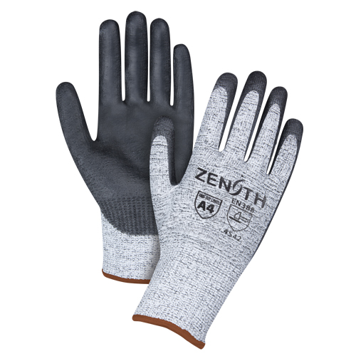 Gants &eacute;lastiques sans coutures r&eacute;sistants &agrave; la coupe, Taille Grand/9, Calibre 13, Rev&ecirc;tement Polyur&eacute;thane, Enveloppe en PEHP, ANSI/ISEA 105 niveau 4/EN 388 niveau 5 Industrial Sales
