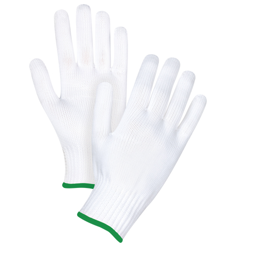 Seamless String Knit Gloves, Polyester, 10 Gauge, Medium Industrial Sales
