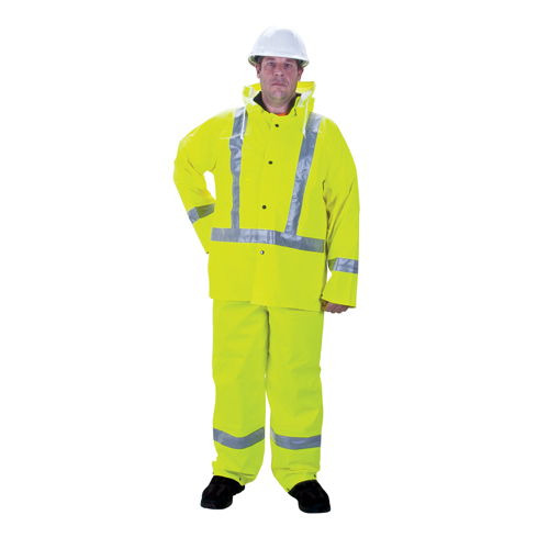 Imperm&eacute;able pour la circulation de premi&egrave;re qualit&eacute; RZ900, Polyester, Petit, Jaune lime haute visibilit&eacute; Industrial Sales