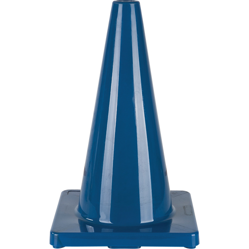 Coloured Traffic Cone, 18", Blue Industrial Sales