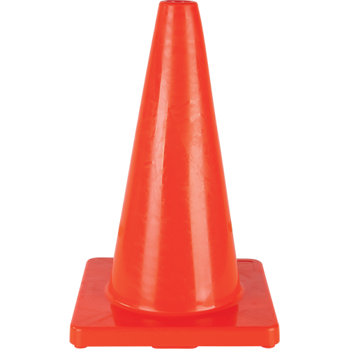 C&ocirc;ne de couleur pour la signalisation, 18", Orange Industrial Sales