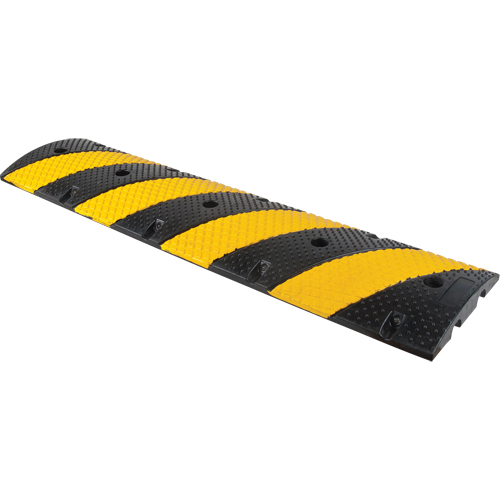 Speed Bump, Rubber, 4' L x 11-3/4" W x 2" H Industrial Sales