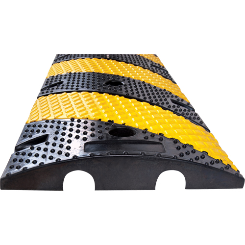 Speed Bump, Rubber, 4' L x 11-3/4" W x 2" H Industrial Sales