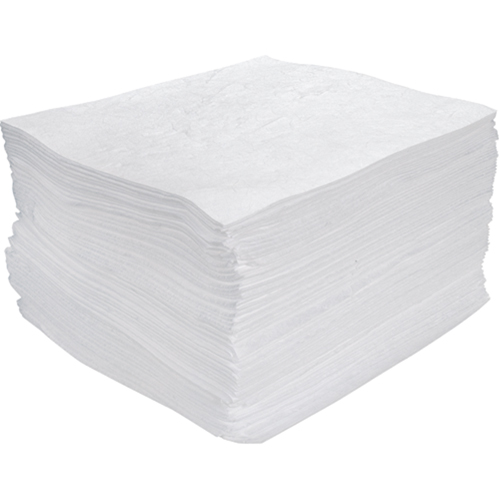 Premium Meltblown Sorbent Pads, Oil Only, 15" x 17", 25 gal. Absorbancy Industrial Sales
