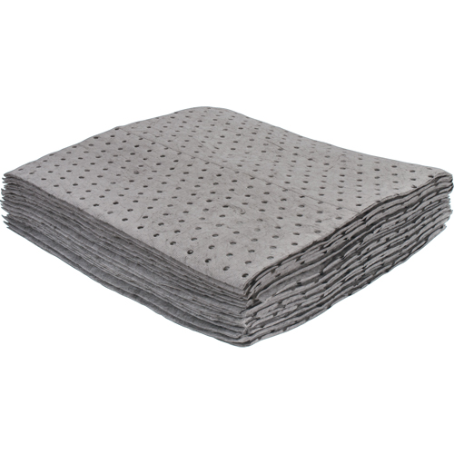 Premium Bonded Sorbent Pads, Universal, 15" x 17", 8 gal. Absorbancy Industrial Sales