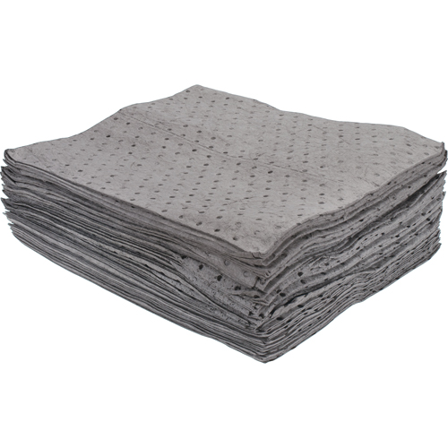 Premium Bonded Sorbent Pads, Universal, 15" x 17", 15 gal. Absorbancy Industrial Sales