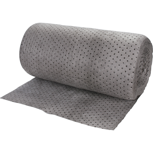Rouleaux absorbants li&eacute;s de premi&egrave;re qualit&eacute;, Lourd, 150' lo x 30" la, Absorption 50 gal. Industrial Sales