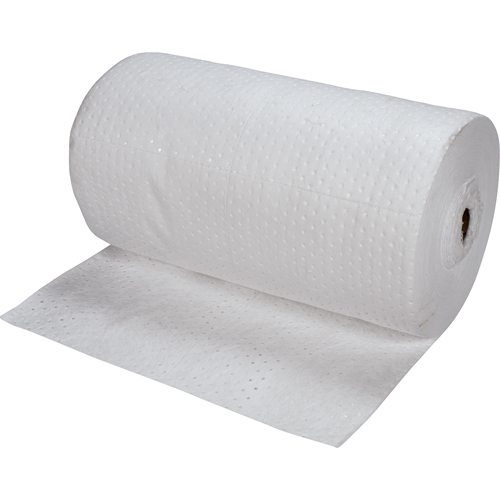 Rouleaux absorbants li&eacute;s de premi&egrave;re qualit&eacute;, Poids moyen, 150' lo x 30" la, Absorption 40 gal. Industrial Sales