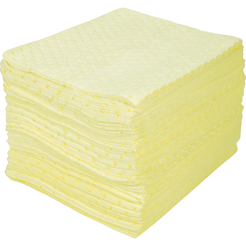 Premium Bonded Sorbent Pads, Hazmat, 15" x 18", 30 gal. Absorbancy Industrial Sales