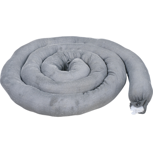 Remblais tubulaires absorbants, Universel, Absorption 40 gal., 3" la x 10' lo, Pqt de 10 Industrial Sales