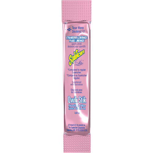 Sqwincher&reg; ZERO&reg; Qwik Stik Rehydration Drink, Single Serve, Strawberry lemonade Industrial Sales