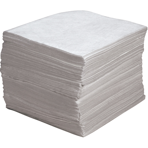 Premium Meltblown Sorbent Pads, Oil Only, 15" x 17", 30 gal. Absorbancy Industrial Sales
