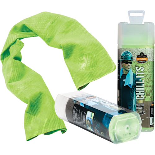 Chill-Its&reg; 6602 Cooling Towels, Hi-Vis Lime Industrial Sales