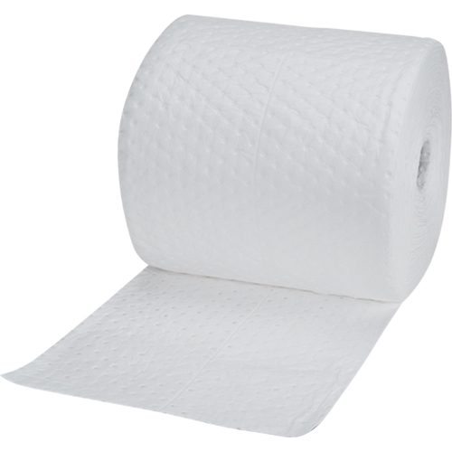 Industrial-Grade Fine Fibre Sorbent Rolls, Heavyweight, 150' L x 15" W, 35 Gal. Absorbancy Industrial Sales
