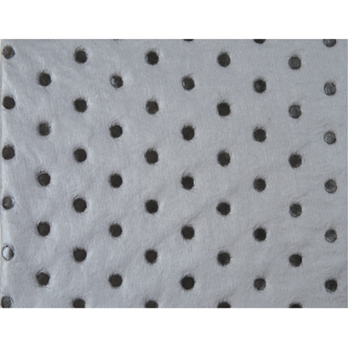 Feuilles absorbantes en fibres fines de calibre industriel, Universel, 15" x 17", 40 gal. d'absorption Industrial Sales