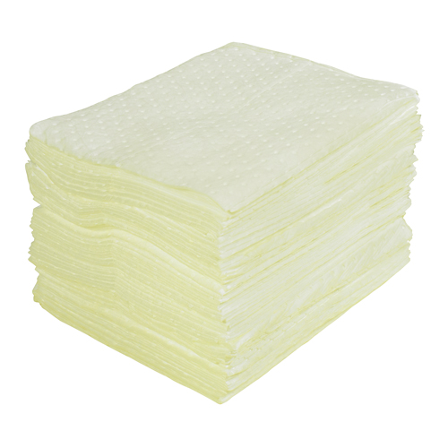 Feuilles absorbantes lamin&eacute;es (SMS) de premi&egrave;re qualit&eacute;, Mati&egrave;res dangereuses, 15" x 17", 30 gal. d'absorption Industrial Sales
