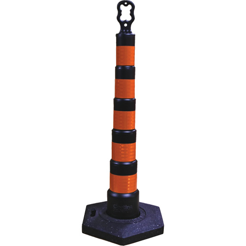 D&eacute;lin&eacute;ateurs de d&eacute;viation Grip N Go, Hauteur 49", Noir Industrial Sales