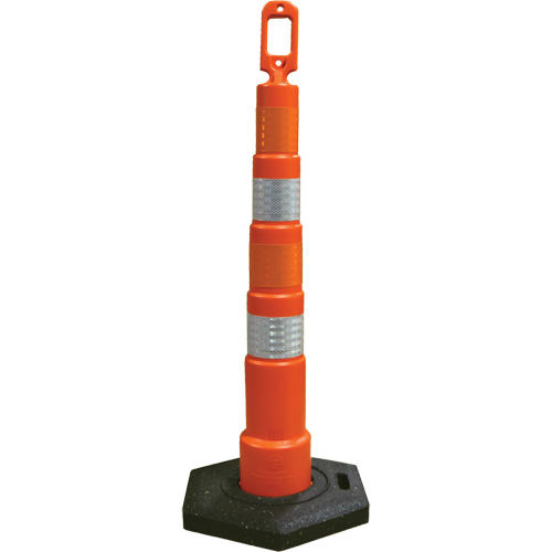 D&eacute;lin&eacute;ateurs de d&eacute;viation Grip N Go, Hauteur 49", Orange Industrial Sales