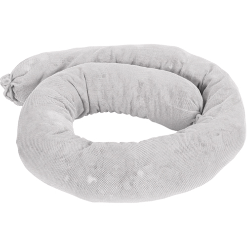 Remblais tubulaires absorbants, Huile seulement, Absorption 45 gal., 3" la x 4' lo, Pqt de 25 Industrial Sales