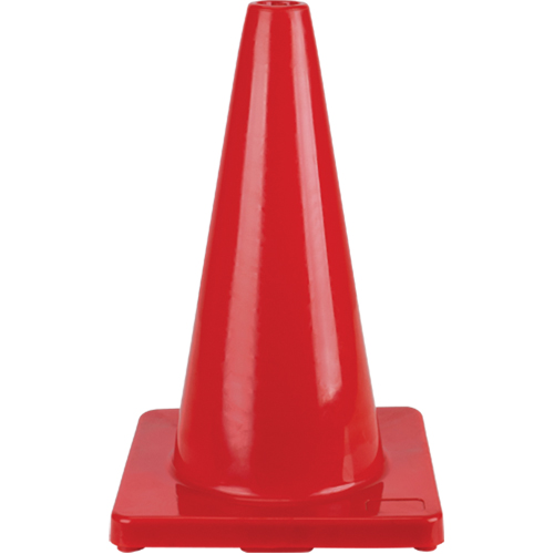 Coloured Traffic Cone, 18", Red Industrial Sales