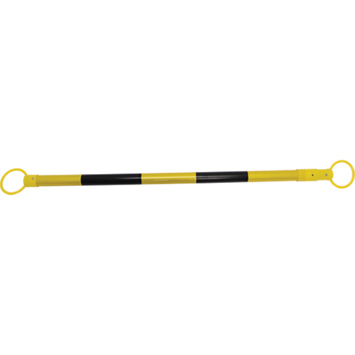 Barrier Cone Bar, 6' 6" Extended Length, Black Industrial Sales