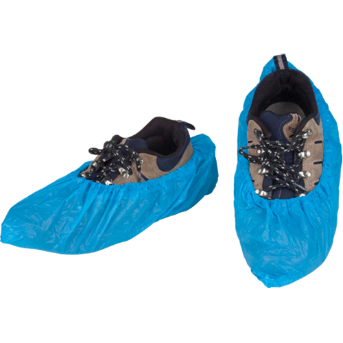 Couvre-chaussures CPE, T-Grand, Poly&eacute;thyl&egrave;ne, Bleu Industrial Sales