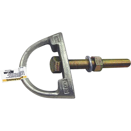 Miller&reg; Anchorage Connector with Hardware, D-Ring, Permanent Use Industrial Sales