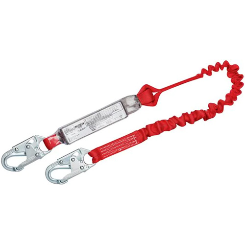 Longe &eacute;lastique antichoc PRO, 6', Point d'ancrage &agrave; Crochet mousqueton, Crochet mousqueton aux jambes, Polyester Industrial Sales