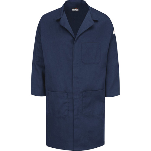 Blouse de laboratoire Excel FR ComforTouch, Coton, Moyen, Bleu marine Industrial Sales