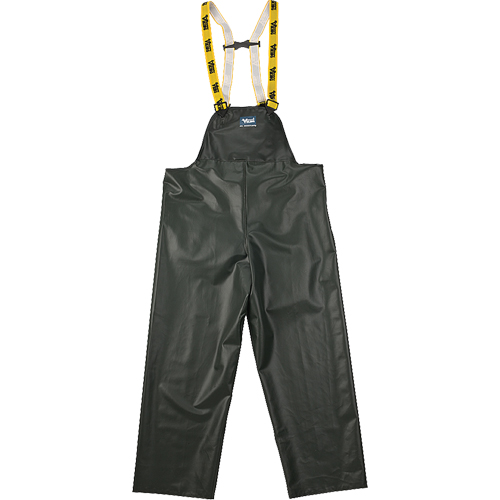 Journeyman Chemical Resistant Rain Bib Pants, 3X-Large, Green, Polyester/PVC Industrial Sales