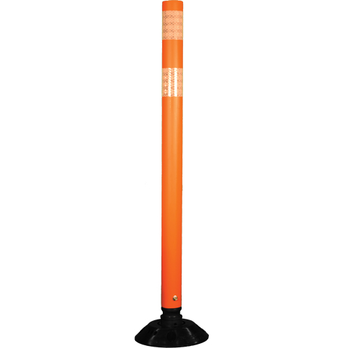 D&eacute;lin&eacute;ateur r&eacute;sistant aux impacts, 48" h, Orange Industrial Sales