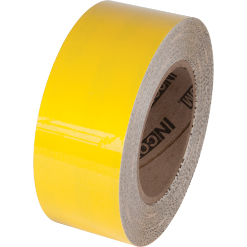 Ruban de marquage pour plancher Tuff Mark, 3" x 100', Polyester, Jaune Industrial Sales