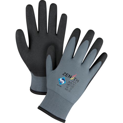 Gants enduits de premi&egrave;re qualit&eacute; ZX-30°, 8/Moyen, R&ecirc;vetement PVC, Calibre 15, Enveloppe en Nylon Industrial Sales