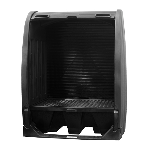 Spill Containment Sheds Without Drain, 61" L x 37.25" W x 72.75" H, 1000 lbs. Load Capacity Industrial Sales